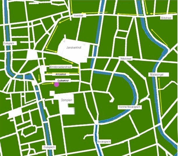 Klik hier voor een detailkaart van het centrum van Utrecht